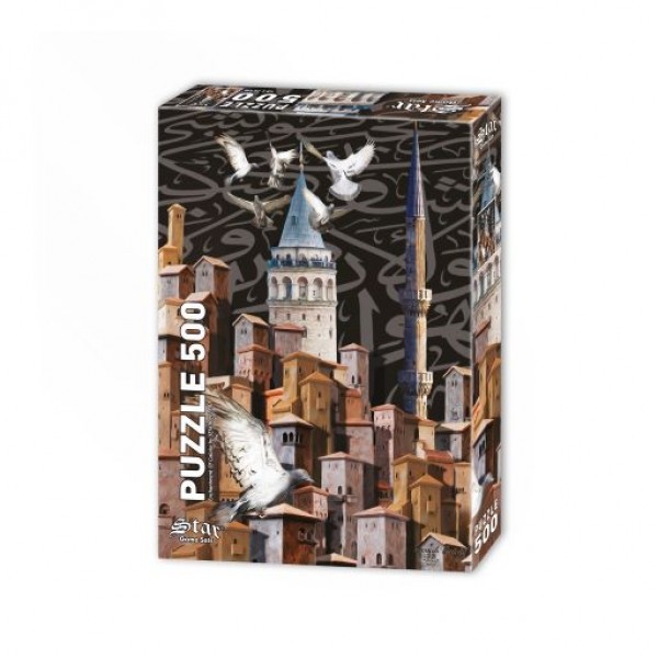 Turcja, Istambuł-Wieża Galata, Semih Celebi  (500el.) - Sklep Art Puzzle
